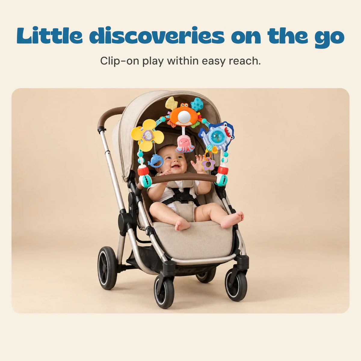 Gentle Arc Montessori Stroller Play Arch
