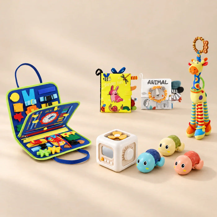 Gentle Beginnings Baby Starter Bundle, Dinosaur Blue