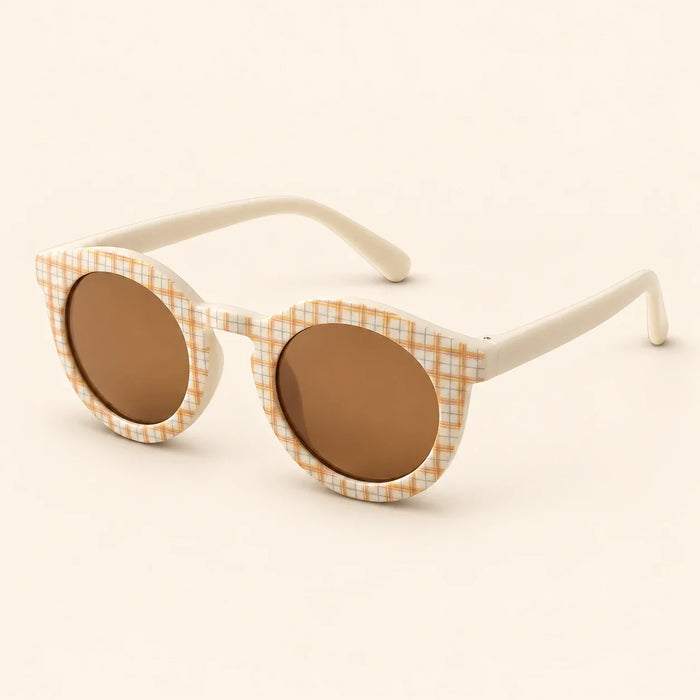 Gentle Breeze Checker Sun Shades, Cream