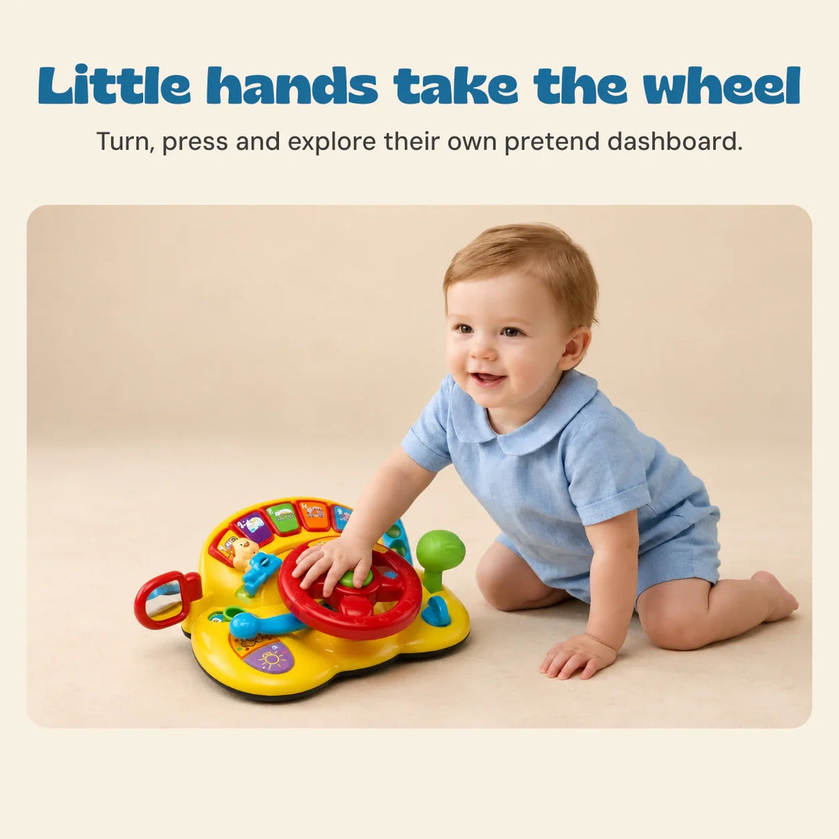 Gentle Glide Learning Steering Wheel Toy