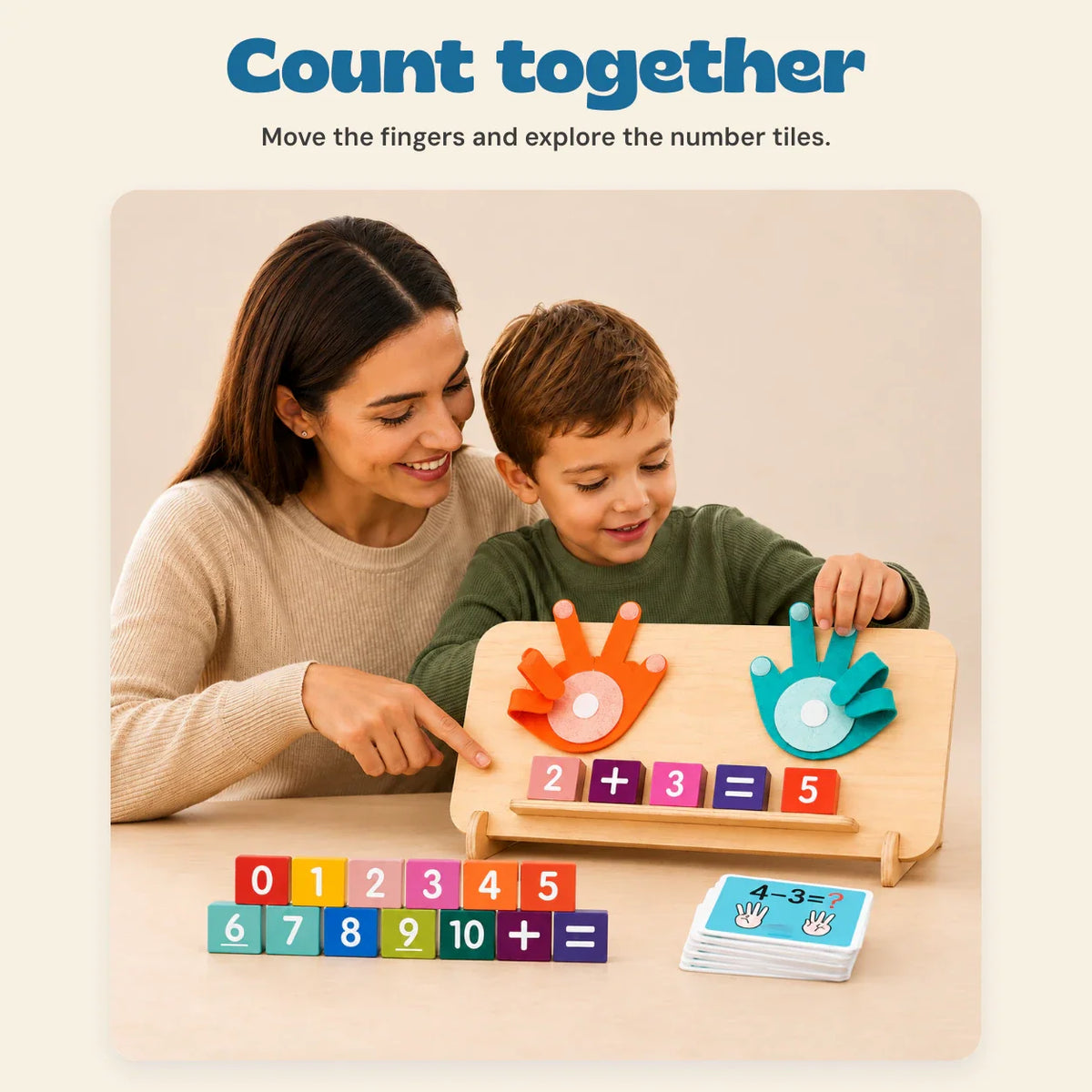 Gentle Grove Wooden Counting Board