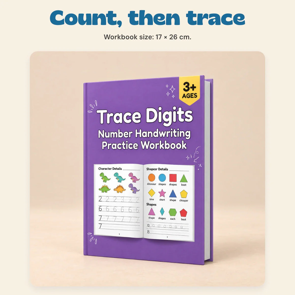 Gentle Steps Count & Trace Math Workbook