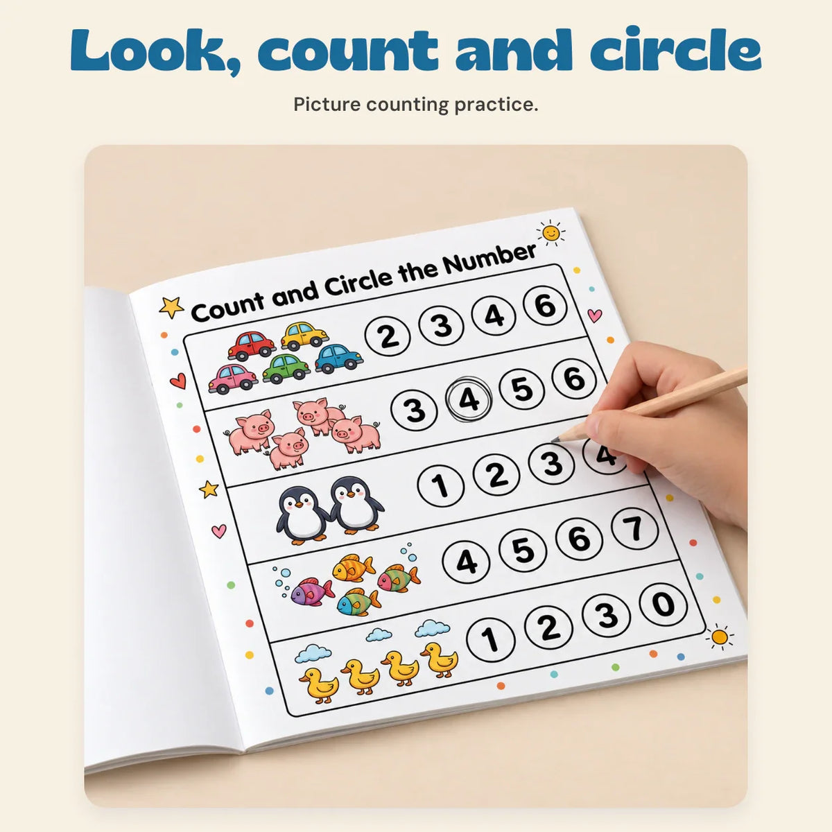 Gentle Steps Count & Trace Math Workbook
