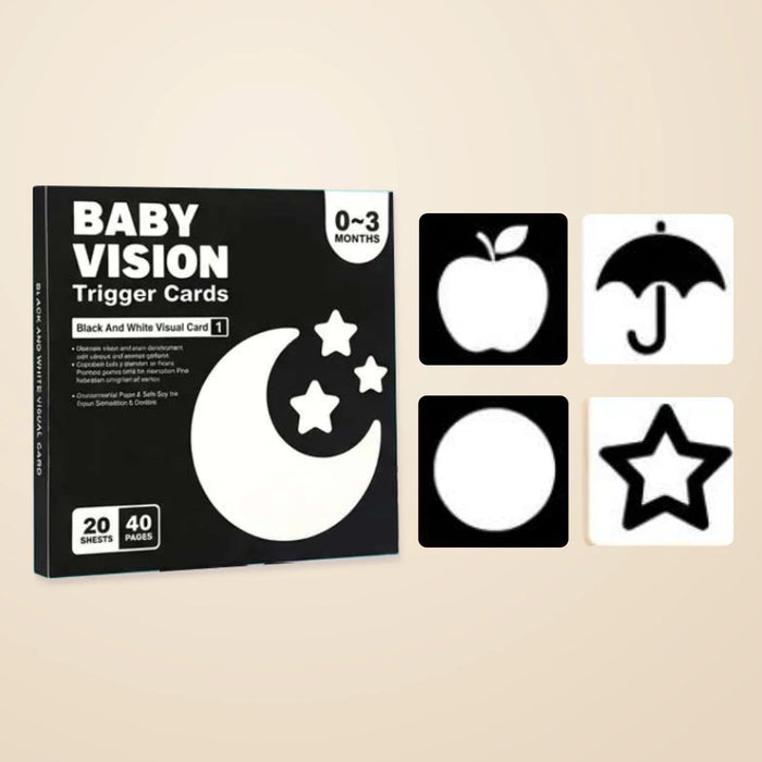 Gentle Steps Montessori Vision Cards, 0-3 Months