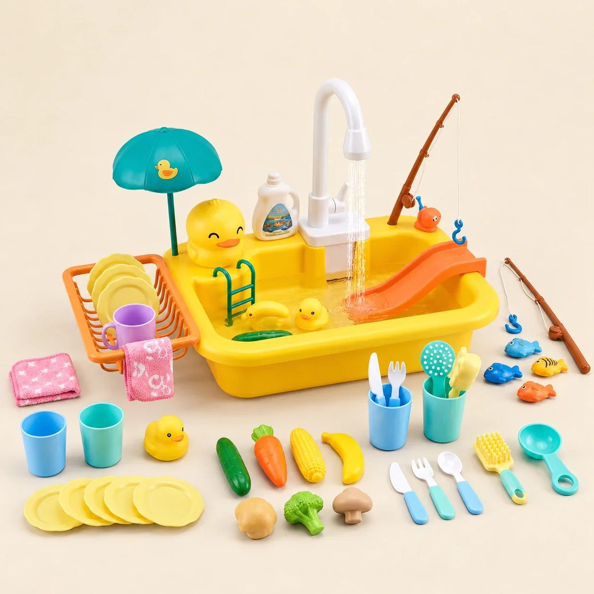 Gentle Stream Play Sink Set, Duckling Wash Station