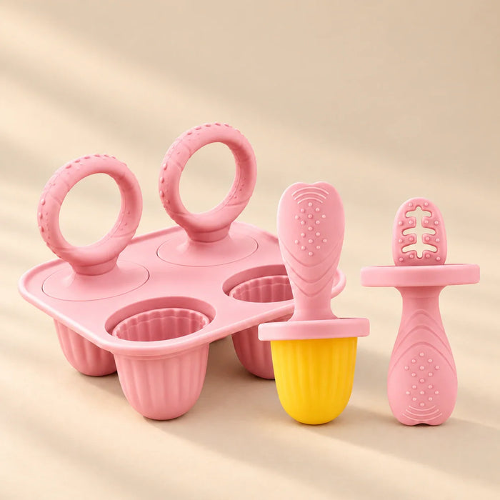 GentleBite Silicone Baby Feeder & Teether Set
