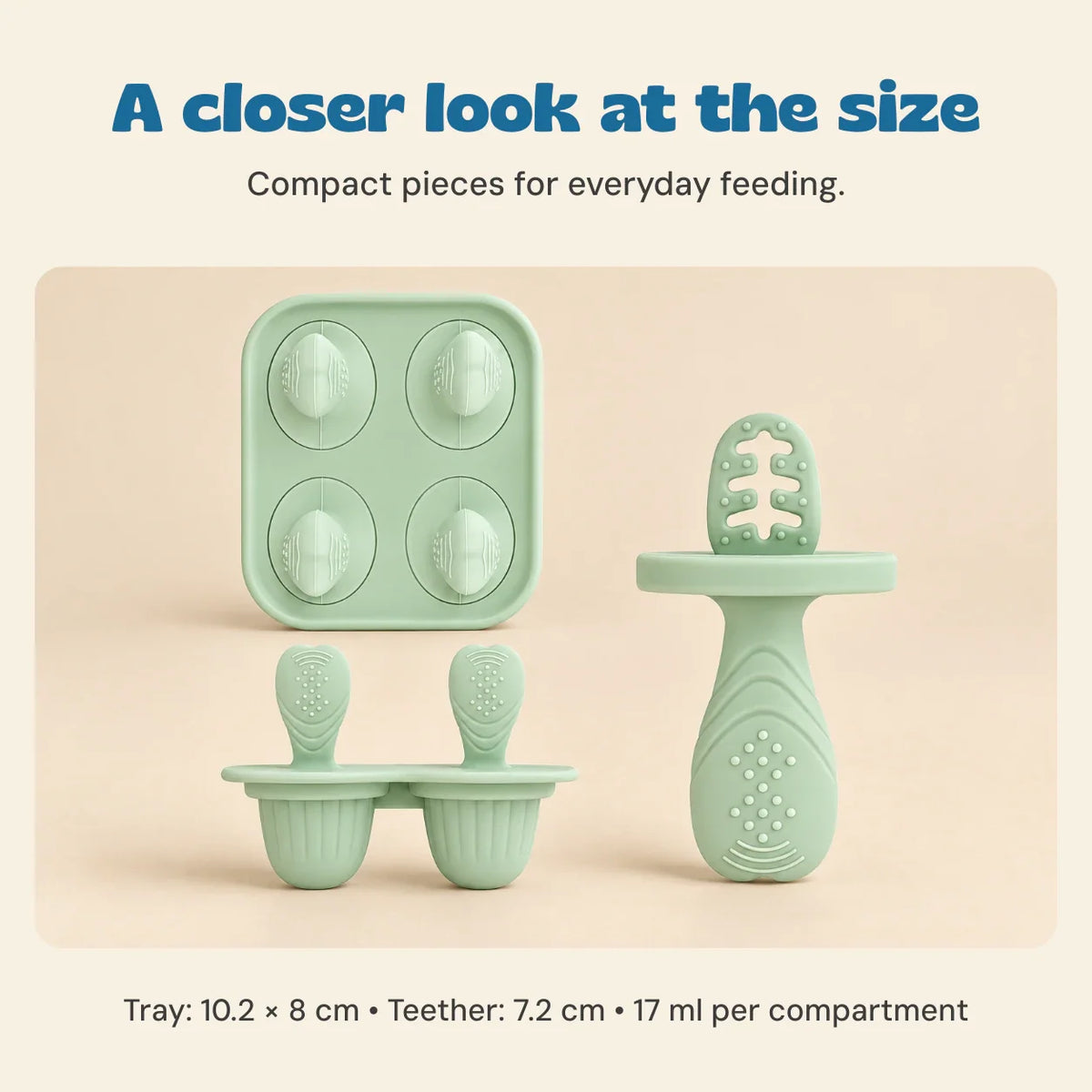 GentleBite Silicone Baby Feeder & Teether Set