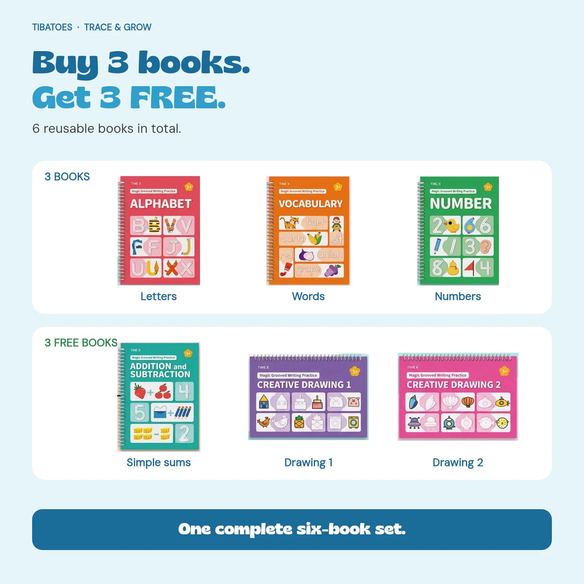 GentleGrow Reusable Writing Books