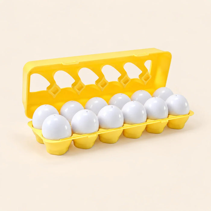 GentleNest Montessori Shape Sorting Eggs | Engaging Toddler Learning Toy