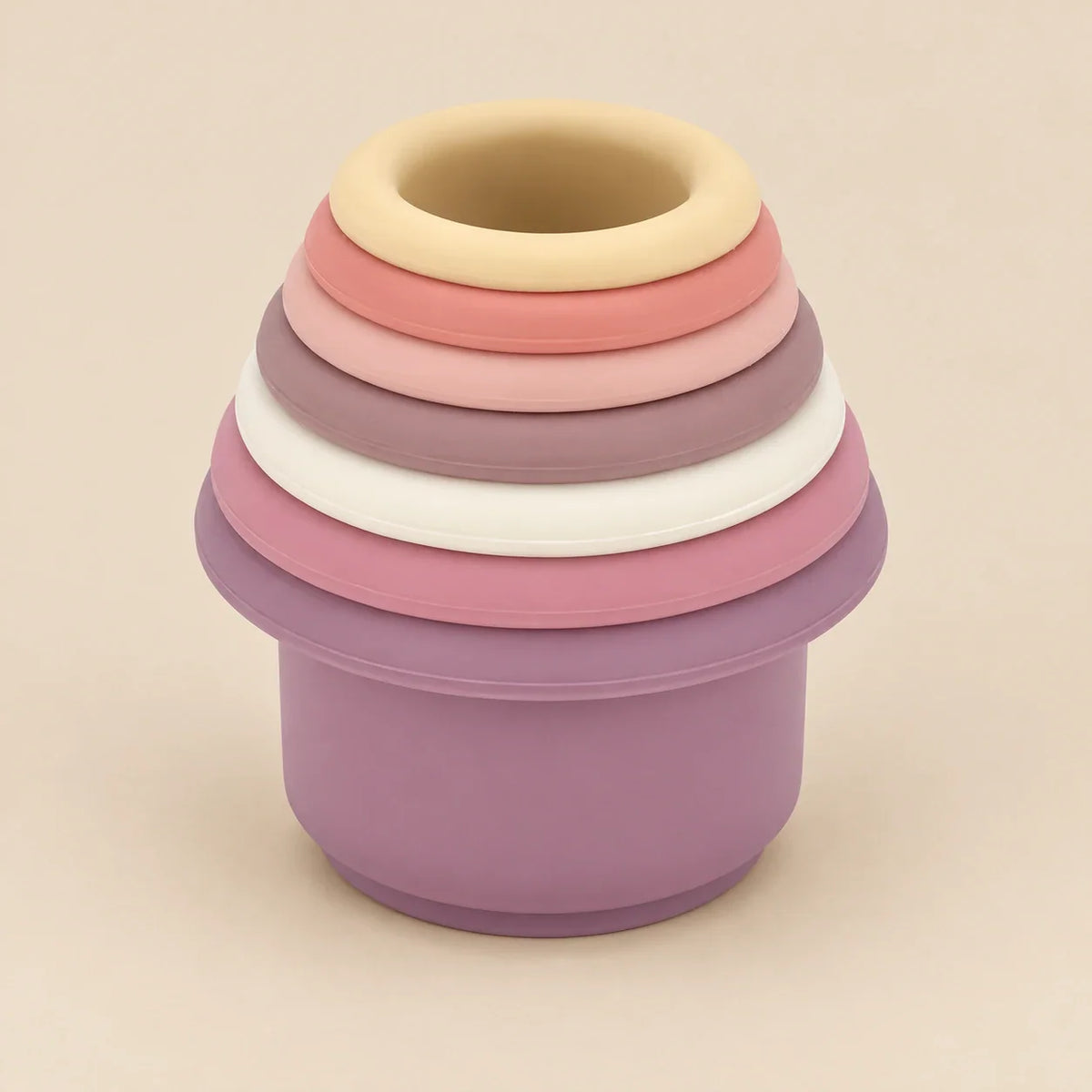 GentleNest Silicone Stacking Cups, Blush Pastel Set
