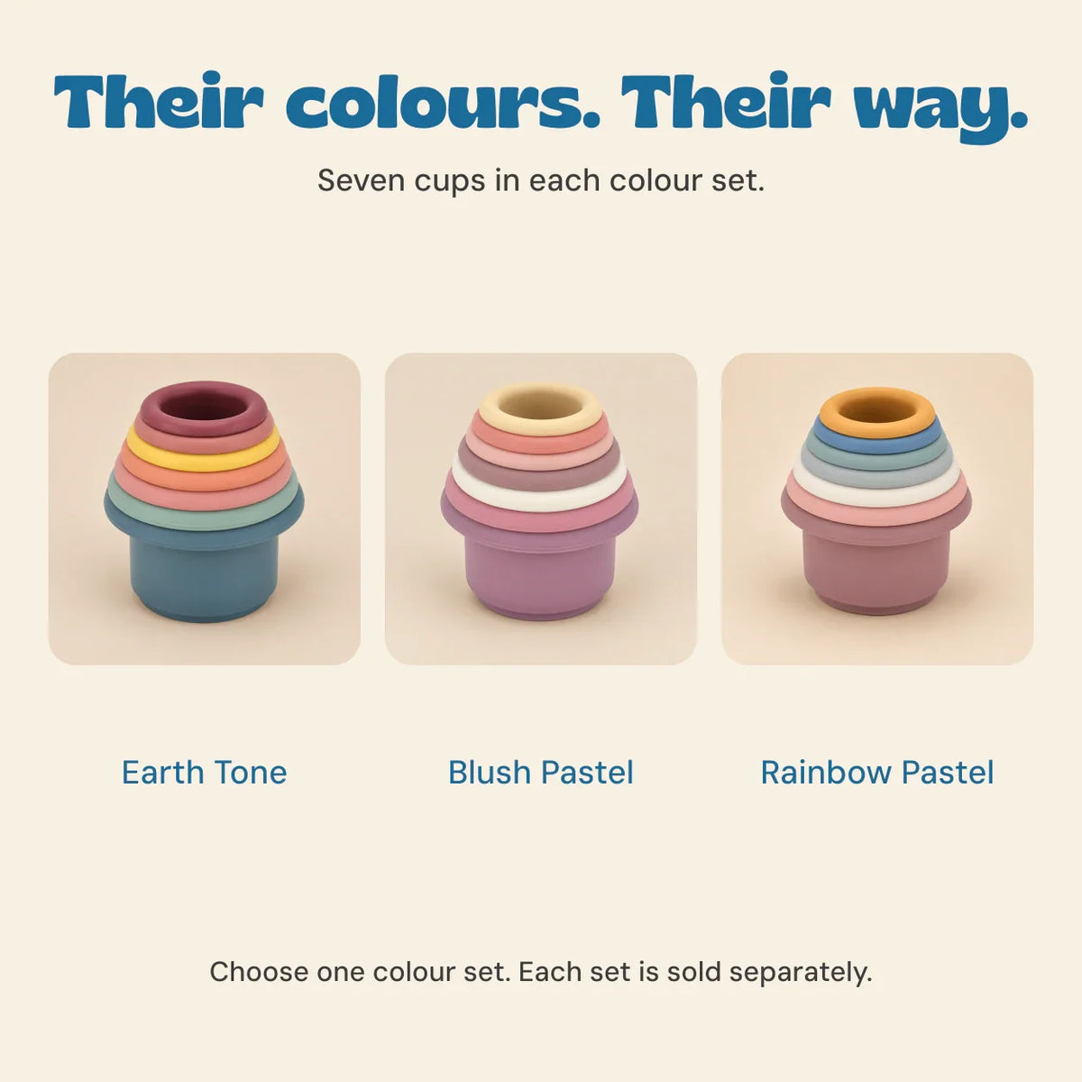 GentleNest Silicone Stacking Cups
