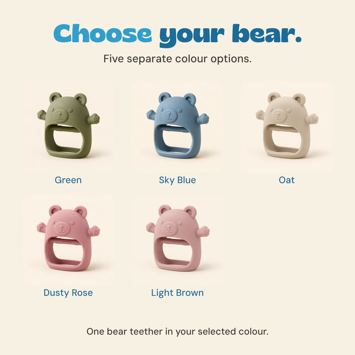 GentlePaw Silicone Baby Teether