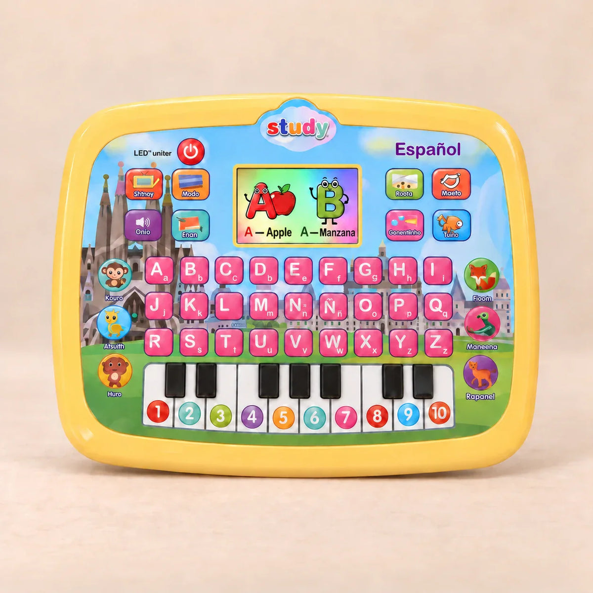 GentleSteps Spanish Learning Tablet, Spanish Alphabet & Music Pad