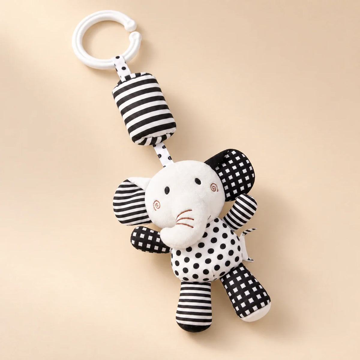 GentleWhisper Hanging Rattle, Elephant Buddy