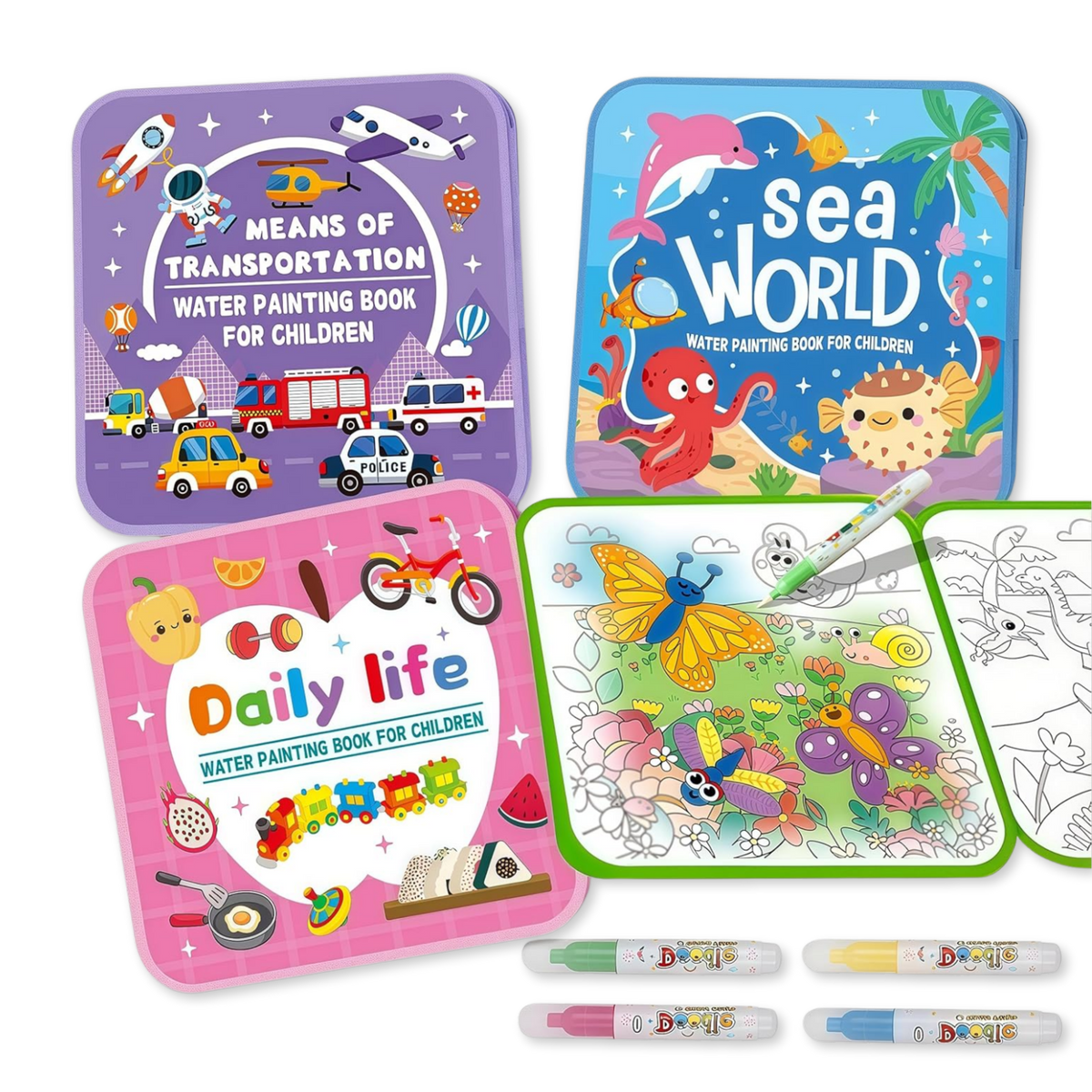 Baby Bisou Magic Water Coloring Book
