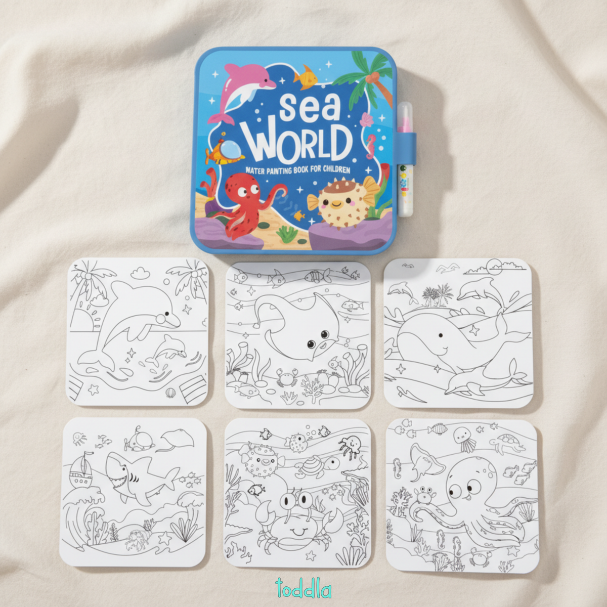 Baby Bisou Magic Water Coloring Book, Sea World