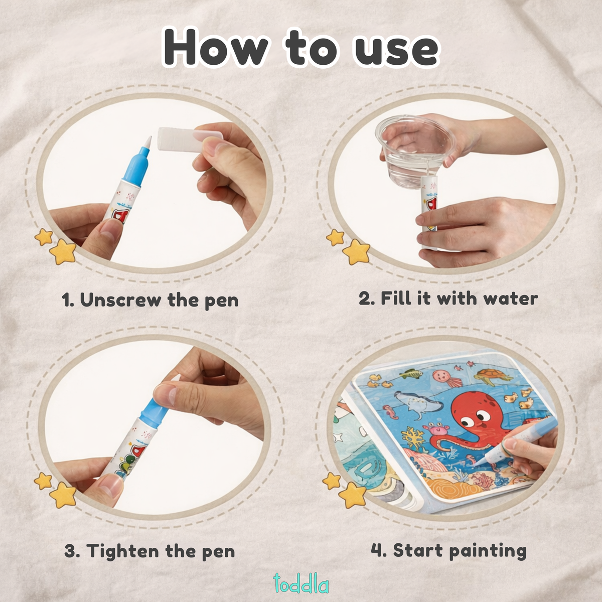 Baby Bisou Magic Water Coloring Book