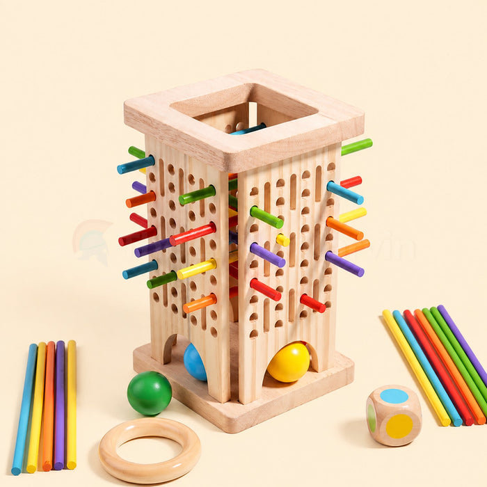 Baby Bisou Montessori Stick Tower Game
