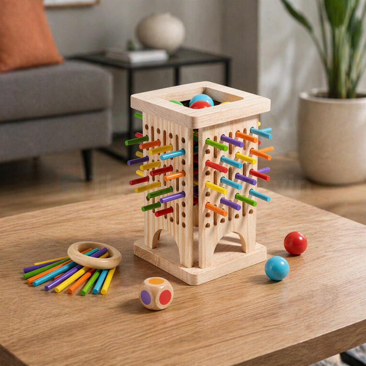 Baby Bisou Montessori Stick Tower Game