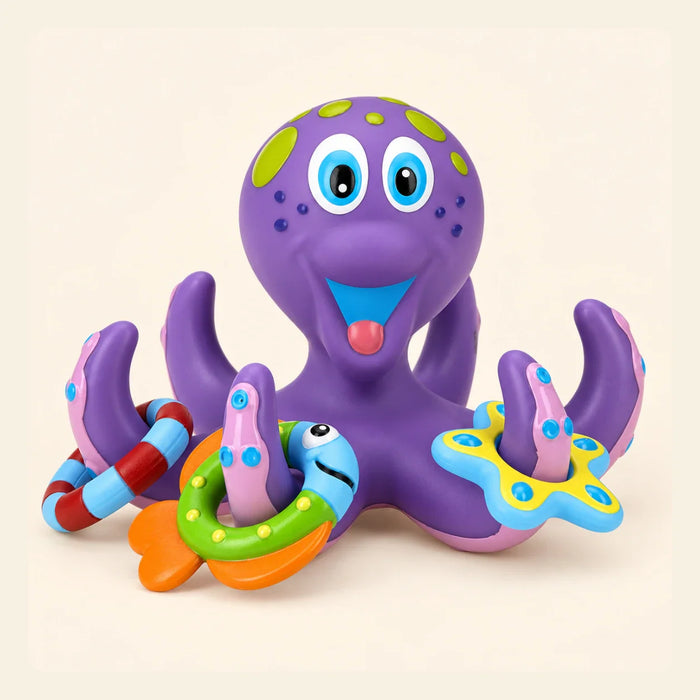OceanSprout Montessori Ring Toss Toy | Soft Bathroom Playtime Accessory