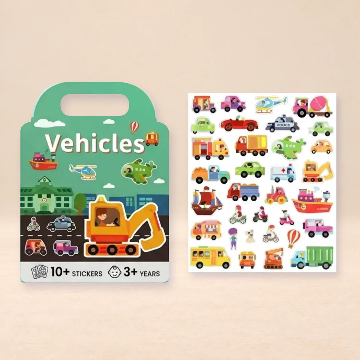 PuffyScene Reusable Sticker Book, Drive The Story Around