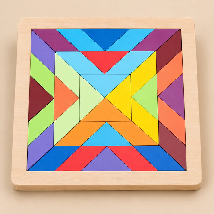 Rainbow Mandala Puzzle Blocks | Engaging Baby Activity Toy