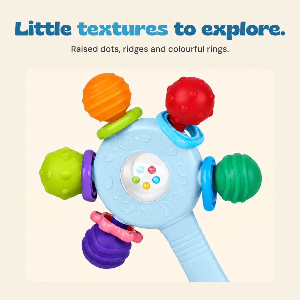 RainbowDream Teething Rattle