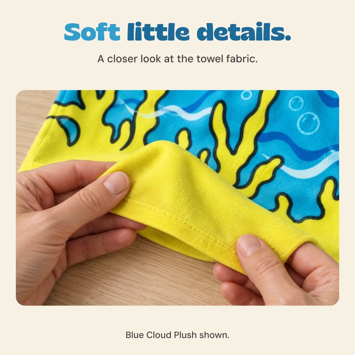 Seaside Snuggle Kids Hooded Poncho Towel