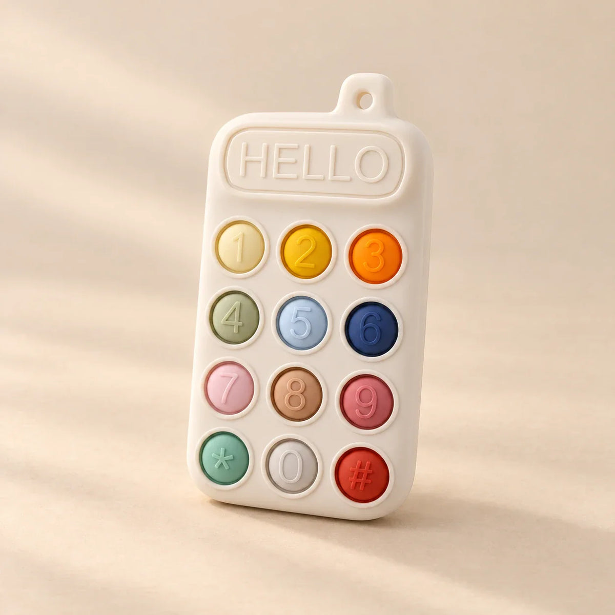 SerenitySilicone Teether, Vanilla Cream
