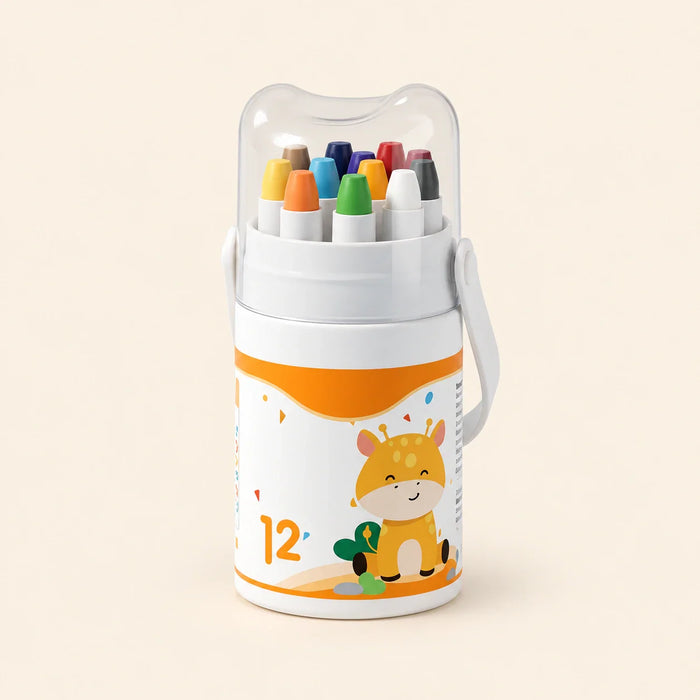 Silken Twirl Crayon Set, 12-Piece Crayon Set