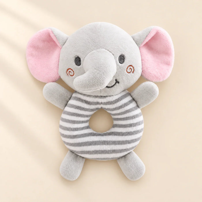 SnuggleBuddy Soft Rattle Friend, Pebble Grey