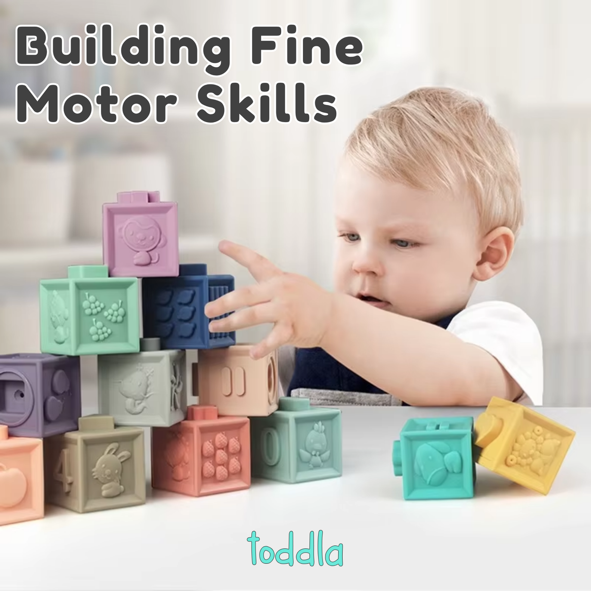 Baby Bisou Soft Building Blocks