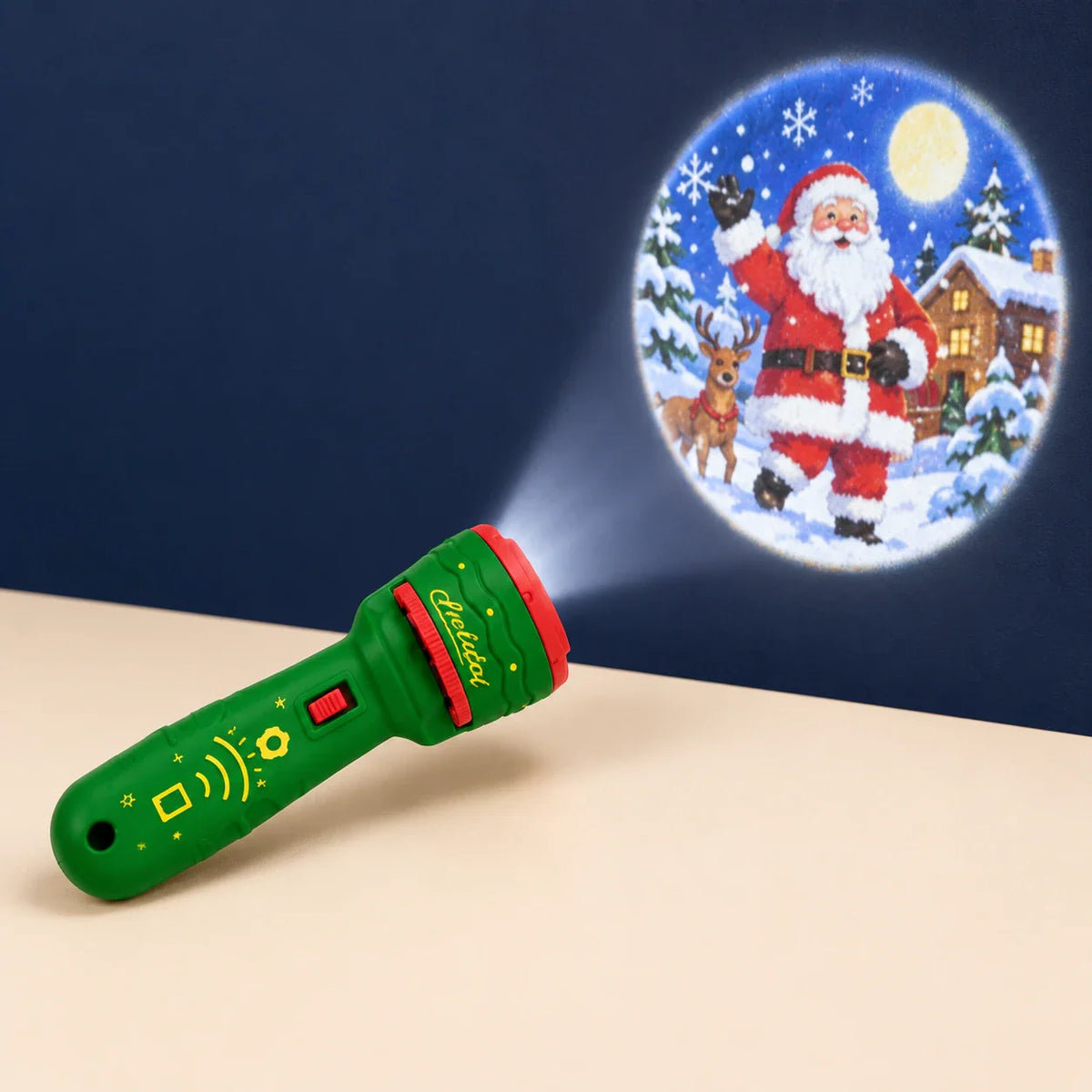TwinkleLight Christmas Story Projector, Holiday Green