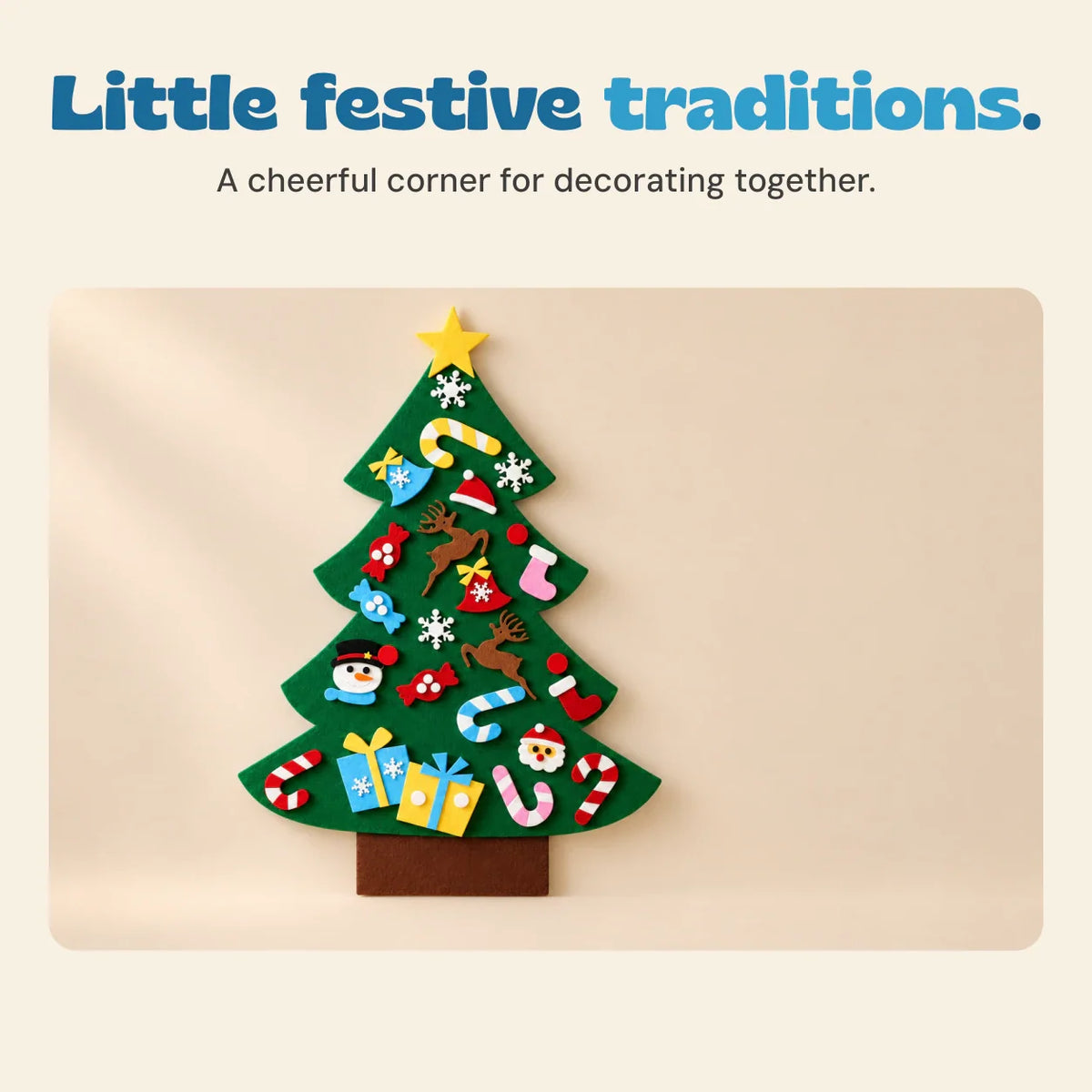 TwinkleSpruce Felt Christmas Tree Play Set