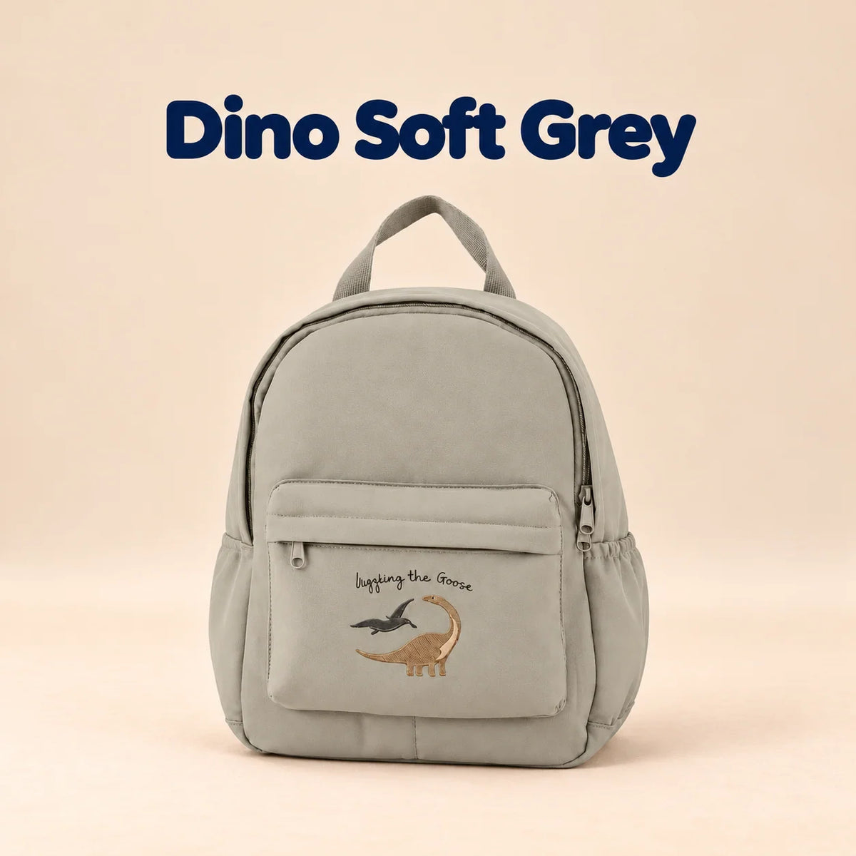 Wanderlust Explorer Large Backpack, Dino Soft Grey