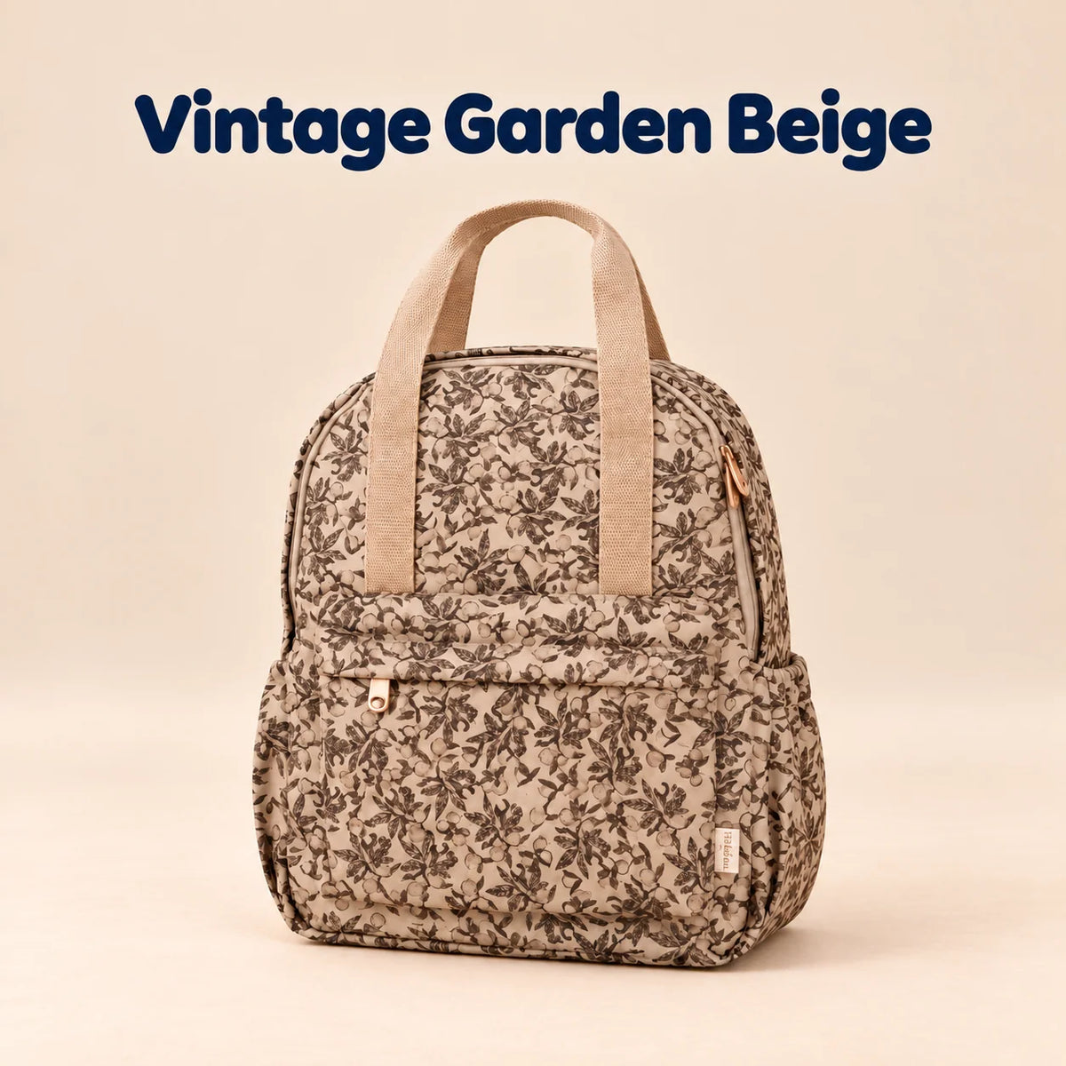 Wanderlust Explorer Large Backpack, Vintage Garden Beige