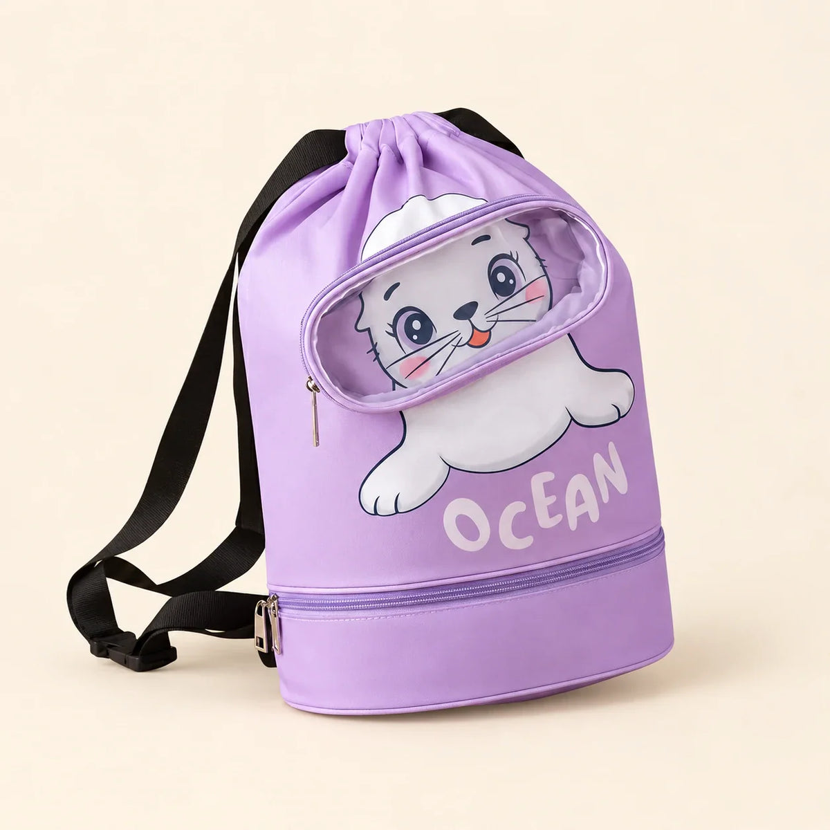 WanderLuxe Kids Travel Backpack, Purple Purr