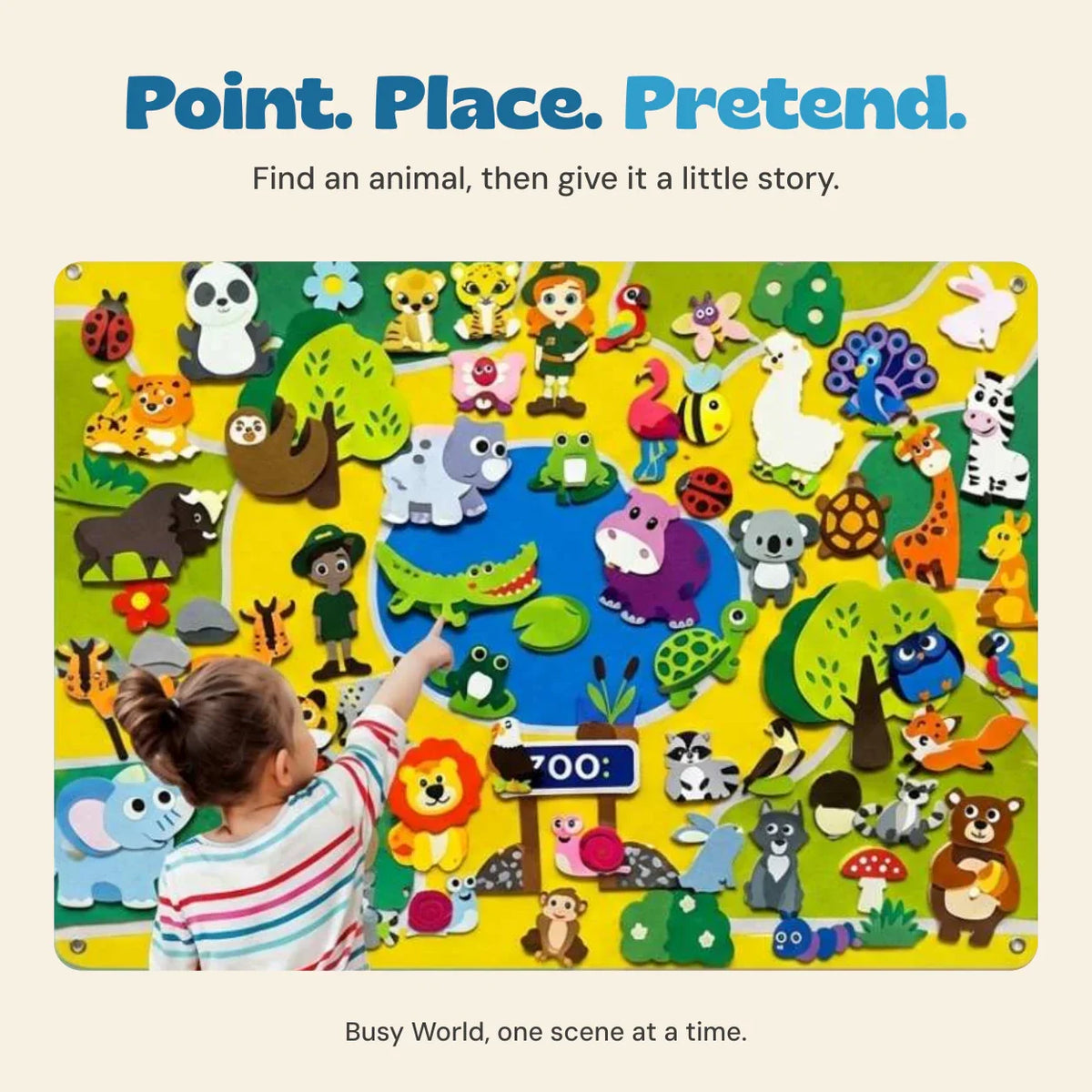 Whimsical Journey Felt Activity Board | Engaging Toddler Playtime