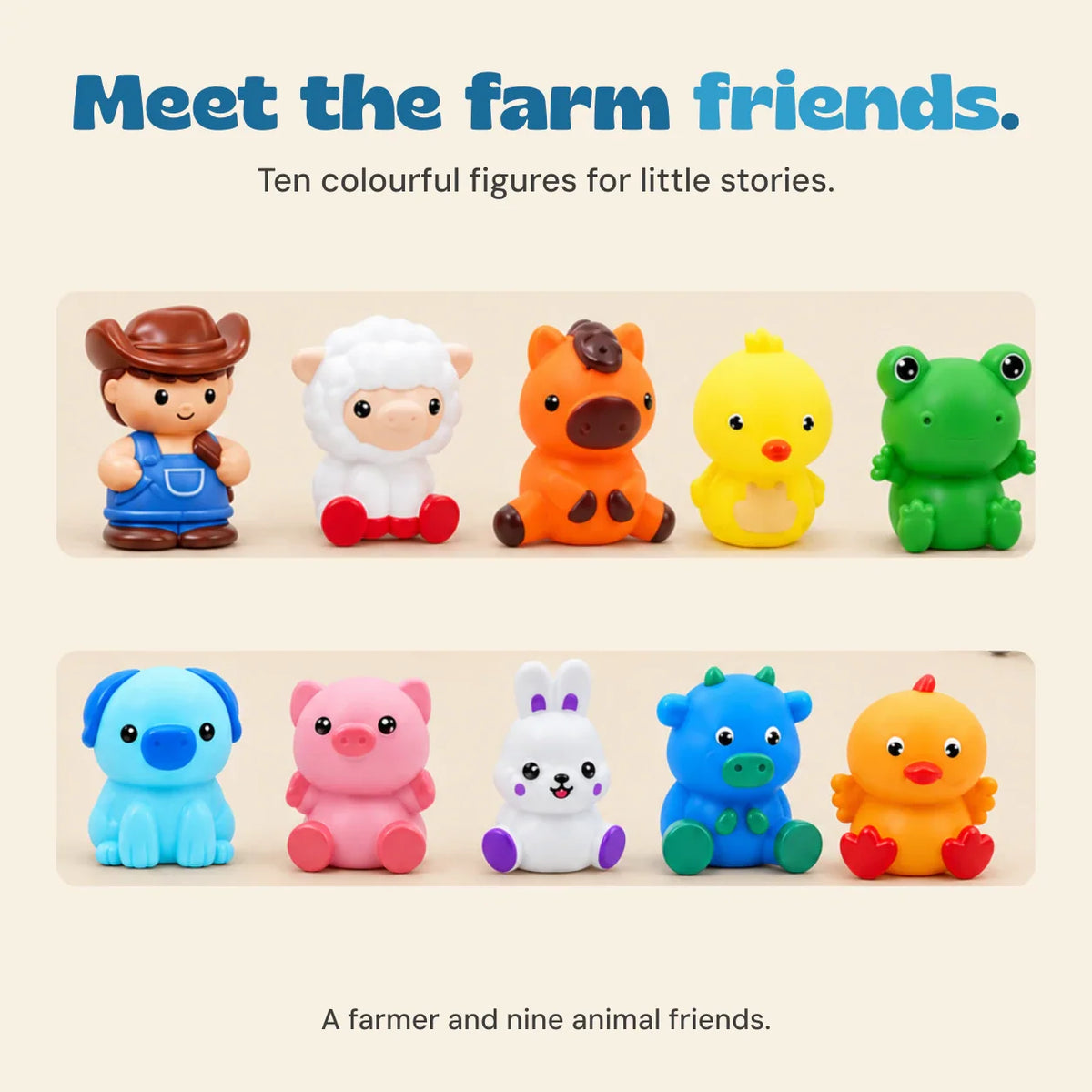 Whimsical Pals Animal Train Play Set