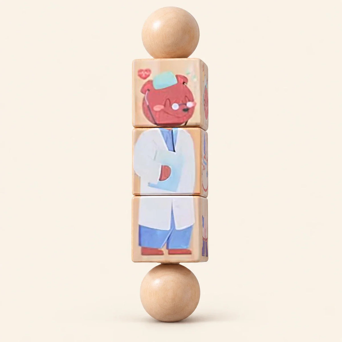 Whimsical Pals Spin & Match Toy, Career Crew
