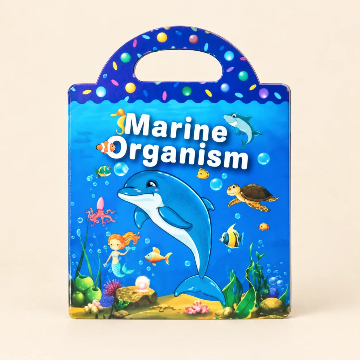 Whimsical Wanderer Reusable Sticker World, Deep Ocean