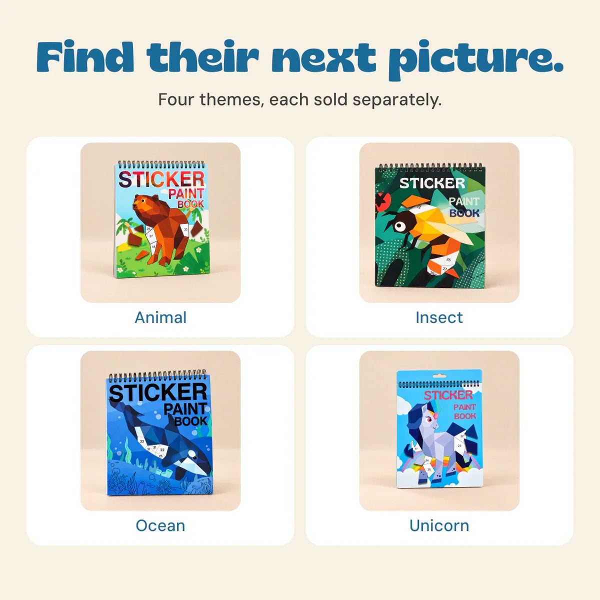 Whimsical Wonders StickerPaint Art Book