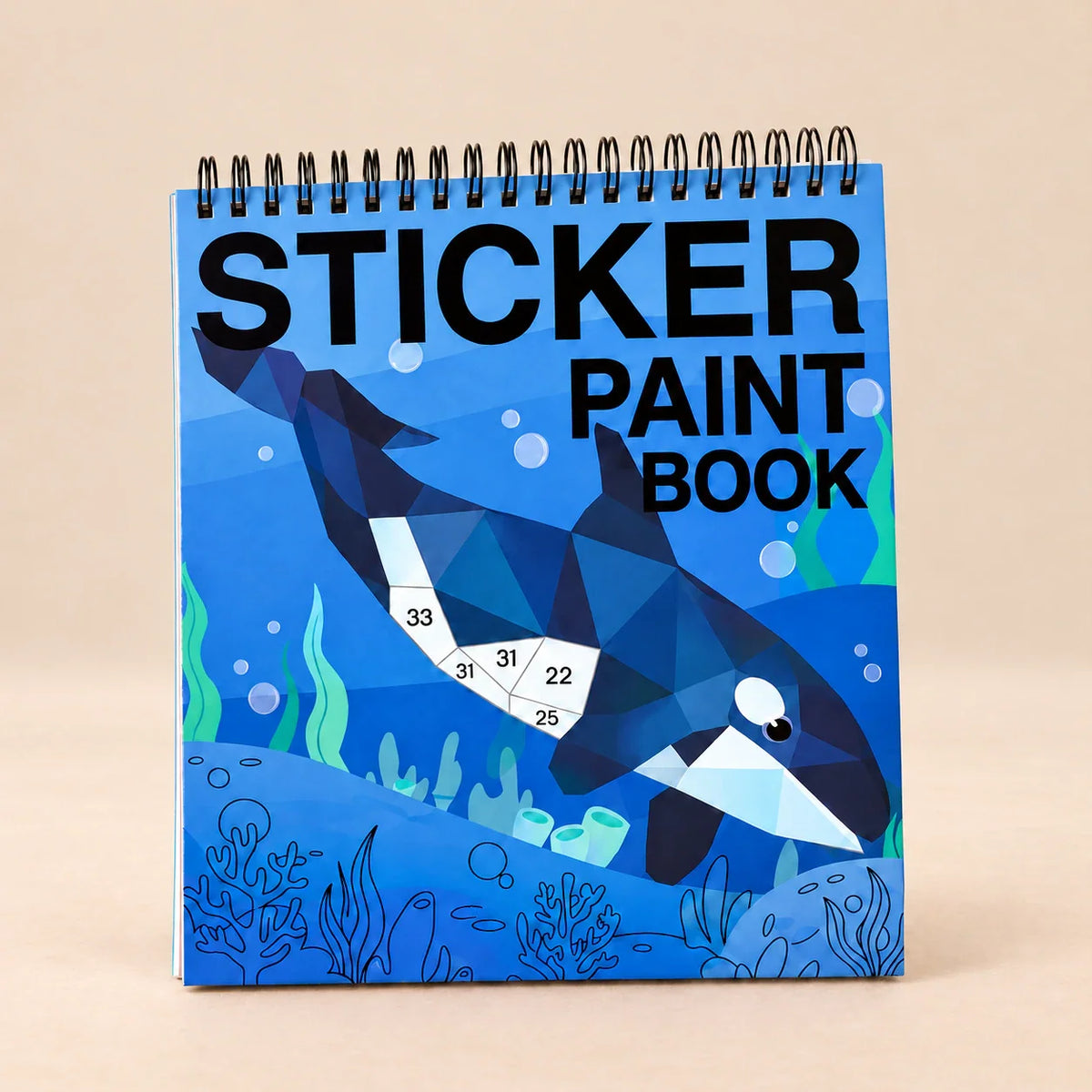 Whimsical Wonders StickerPaint Art Book, Ocean Sticker Paint Book