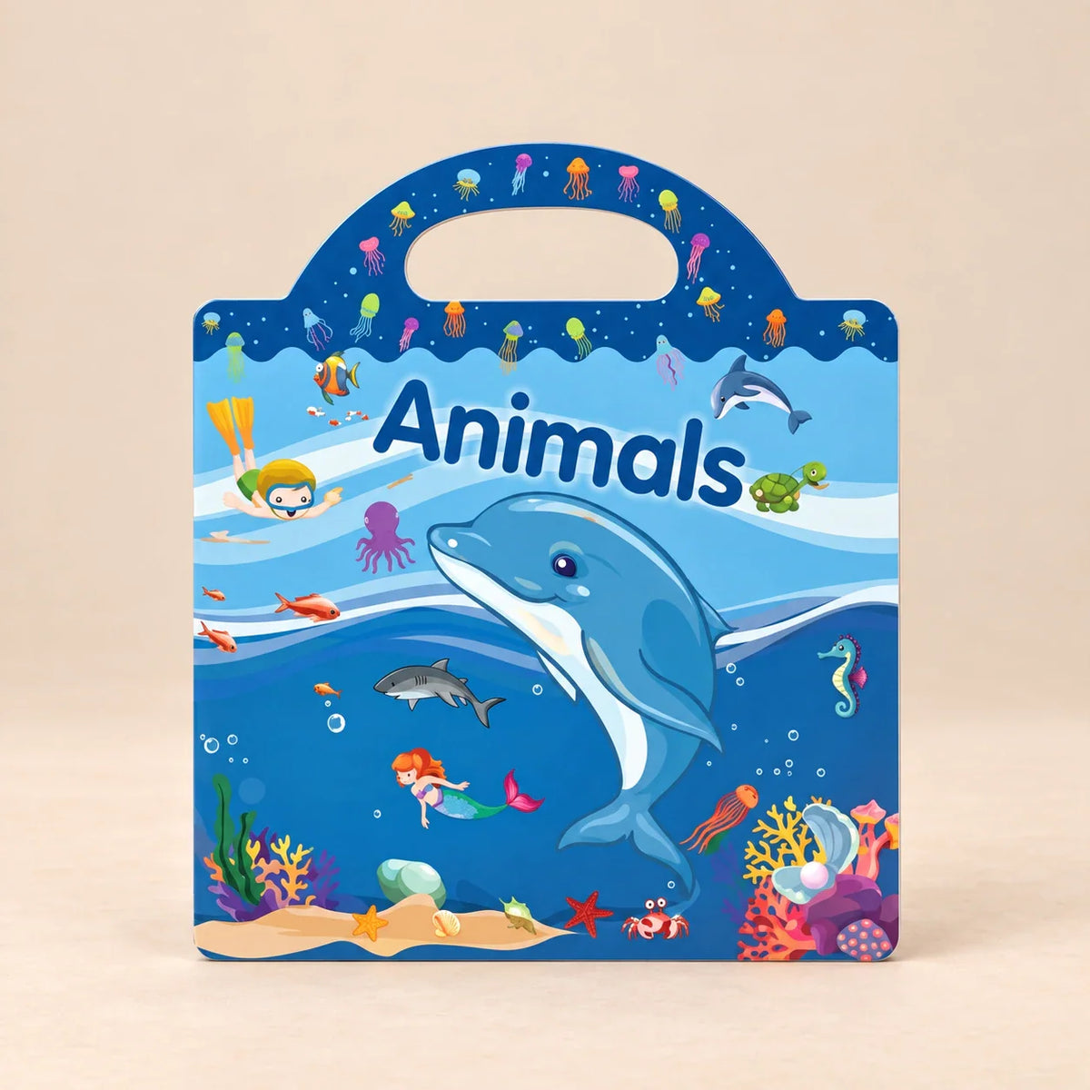 Whimsy Garden Reusable Sticker Book, Ocean Sticker