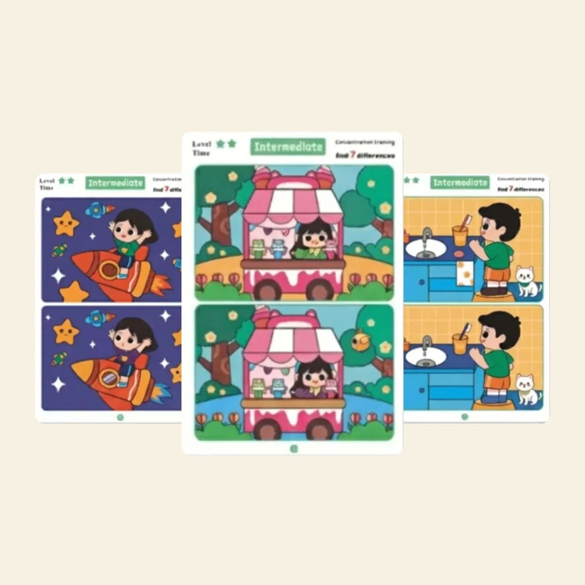 Whimsy Woods Concentration Cards, Intermediate