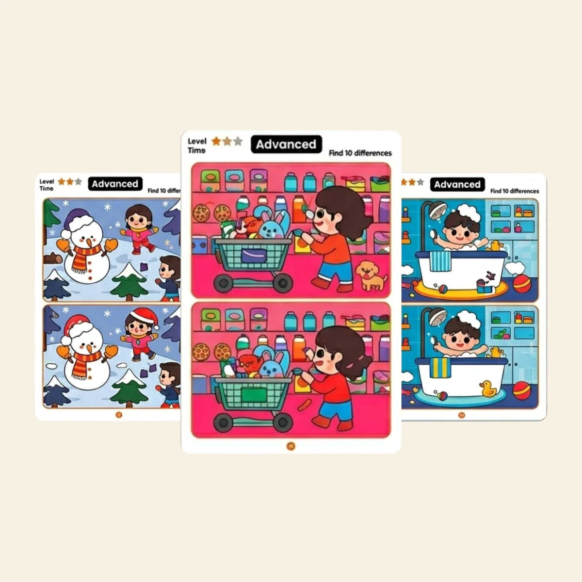 Whimsy Woods Concentration Cards, Advanced