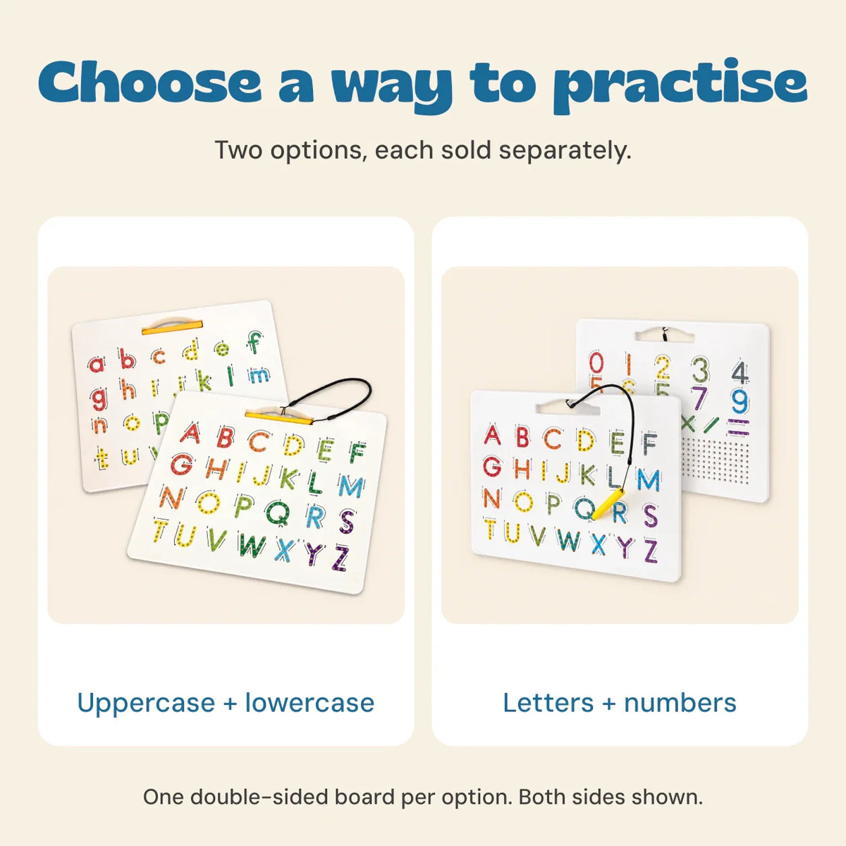 WhimsyTrace Magnetic Alphabet Tracing Board