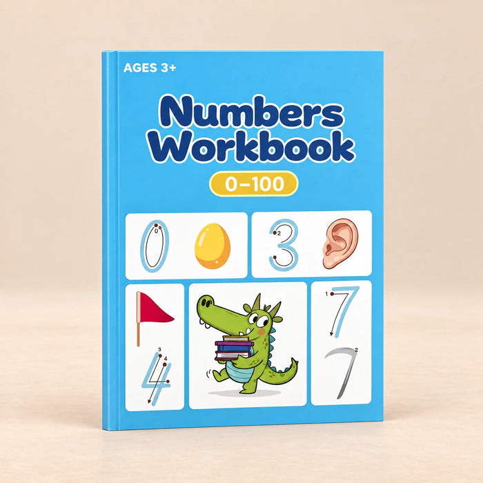 WhimsyTrail Numbers 0-100 Practice Book