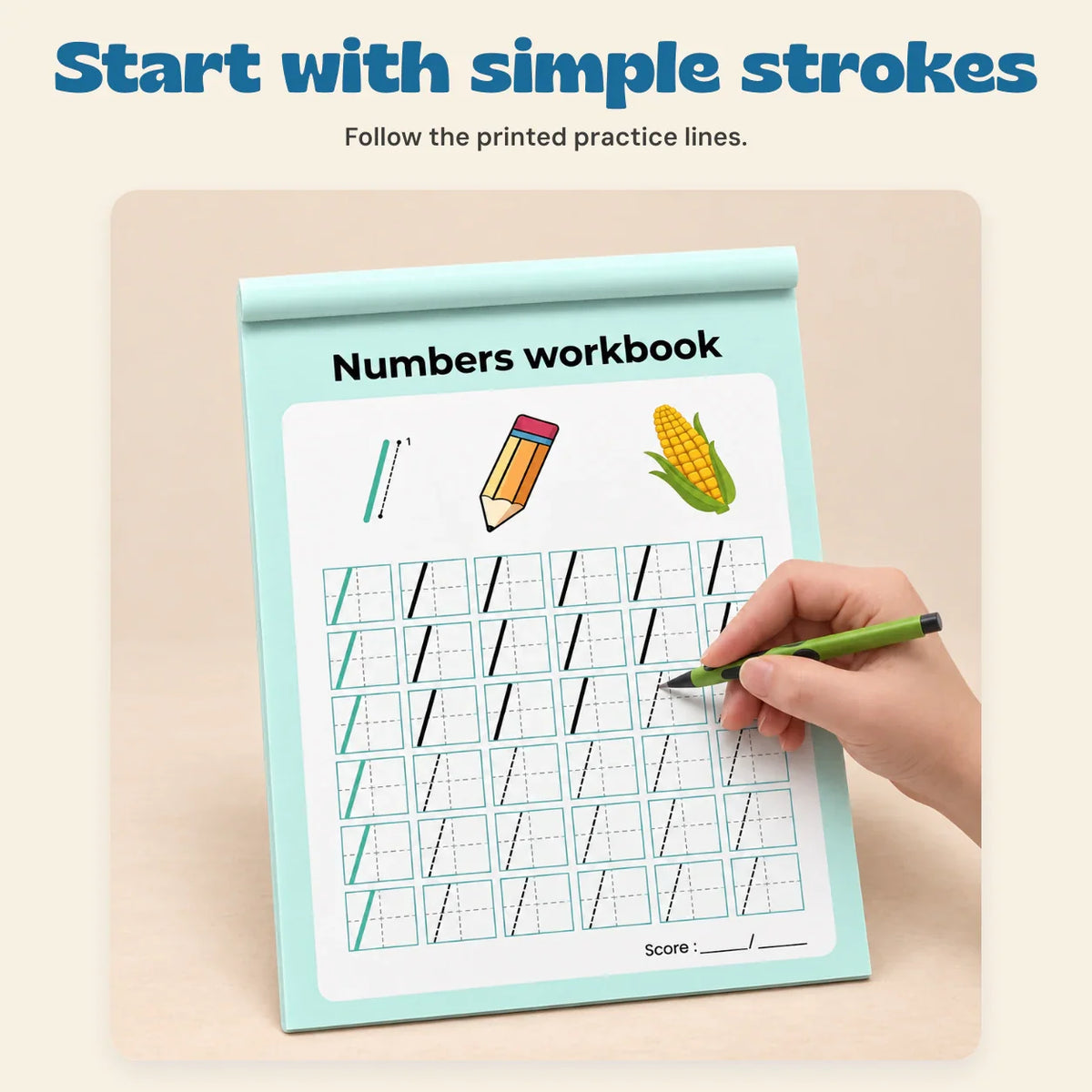 WhimsyTrail Numbers 0-100 Practice Book