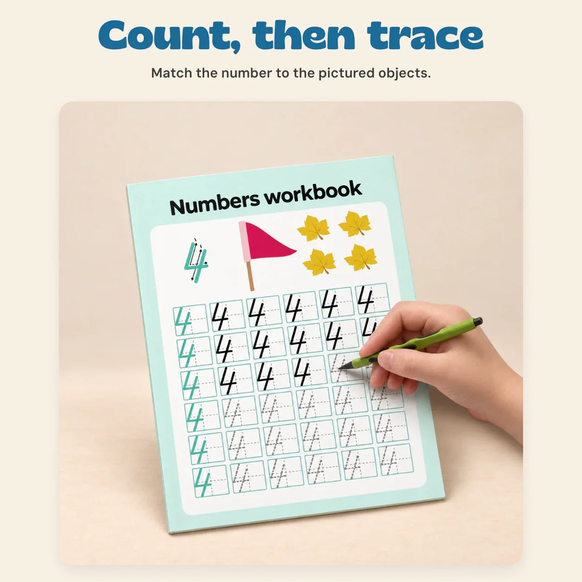 WhimsyTrail Numbers 0-100 Practice Book